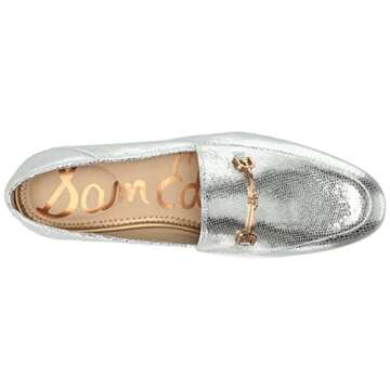 Sam Edelman Women's Loraine Loafer Soft Silver 10.5 Medium