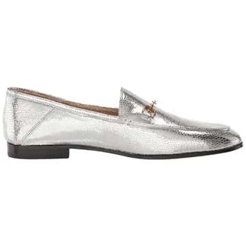Sam Edelman Women's Loraine Loafer in Soft Silver 10.5