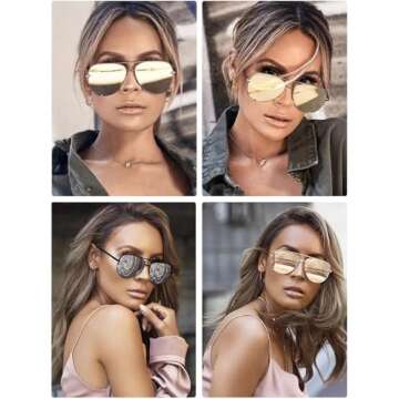 SORVINO Oversized Aviator Sunglasses for Women Men Classic Retro Bulk Black Faded Shade Sun Glasses Classic UV Protection