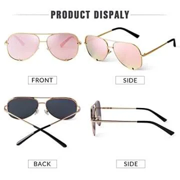 SORVINO Oversized Aviator Sunglasses for Women Men Classic Retro Bulk Black Faded Shade Sun Glasses Classic UV Protection