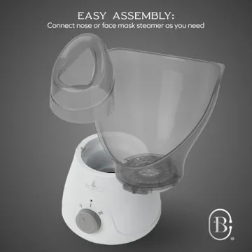 Bella Ciao Gentle Face Steamer for Facial Deep Cleaning, 11-PC | Facial Steamer for Proactive Acne Treatment Unclogs Pores & Treats Allergies | Facial Skin Care Products Includes Needles & Tweezers