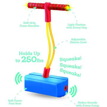 Fun Lights & Sounds Foam Pogo Jumper for Kids