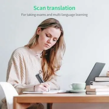 SVANTTO Pen Scanner, Text to Speech Device for Dyslexia, OCR Digital Highlighter Pen Reader, Exam Reading Pen for Students, Wireless Poliglu Language Translator Device
