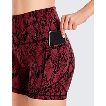 CRZ YOGA Women's Biker Shorts Comfortable Running Shorts