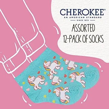 Unicorn Shorty Socks for Girls – Size 2-4T