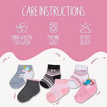 Unicorn Shorty Socks for Girls – Size 2-4T