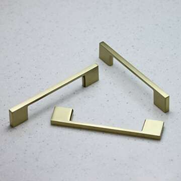 Hamilton Bowes Satin Brass Pull Handle - Perfect for Cabinets