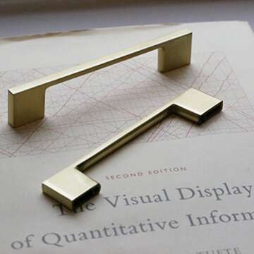 Hamilton Bowes Satin Brass Pull Handle - Perfect for Cabinets