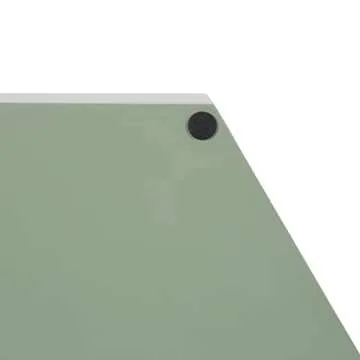 Kate and Laurel Lipton Modern Hexagon Tray, 18 x 18, Sage Green with Gold Handles, Midcentury Decorative Serving Tray for Storage and Display in Living Room Decor Scheme