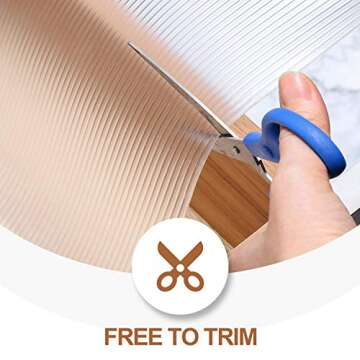 Pretigo EVA Shelf Liners,17.5" x30FT Non Adhesive Cabinet Liner,Double Sided Non-Slip Drawer Liner,Washable Refrigerator Mats for Pantry Cabinet,Kitchen Drawer,Bathroom Shelves,Shoe Rack,Metal Shelf