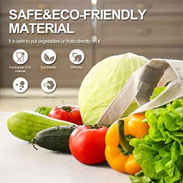 Pretigo EVA Shelf Liners,17.5" x30FT Non Adhesive Cabinet Liner,Double Sided Non-Slip Drawer Liner,Washable Refrigerator Mats for Pantry Cabinet,Kitchen Drawer,Bathroom Shelves,Shoe Rack,Metal Shelf