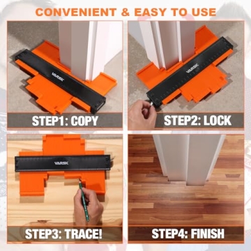 VARSK 10 inch Contour Gauge Tool with Lock - Ideal for DIY Projects