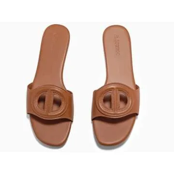 Coutgo Womens Dressy Flat Sandals for Summer Comfort