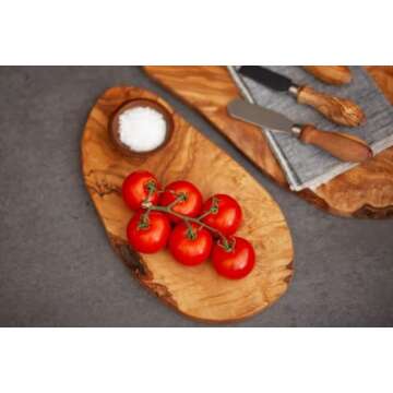 Elegant Olive Wood Cheese Board for Entertaining Style