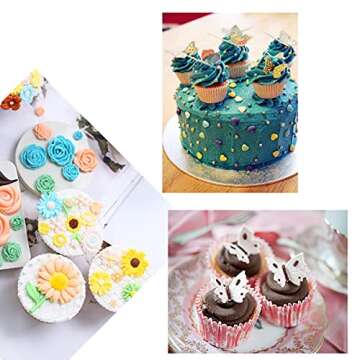 XIYUMINHONG Mini Flower Mold Butterfly Mold Leaf Mold, Cake Decoration, Chocolate, Soft Candy, Soap, Candy Making Mold, Non-stick DIY Baking Tool(Butterfly/Rose/Leaf).