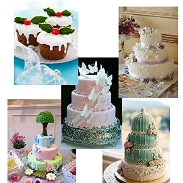 XIYUMINHONG Mini Flower Mold Butterfly Mold Leaf Mold, Cake Decoration, Chocolate, Soft Candy, Soap, Candy Making Mold, Non-stick DIY Baking Tool(Butterfly/Rose/Leaf).