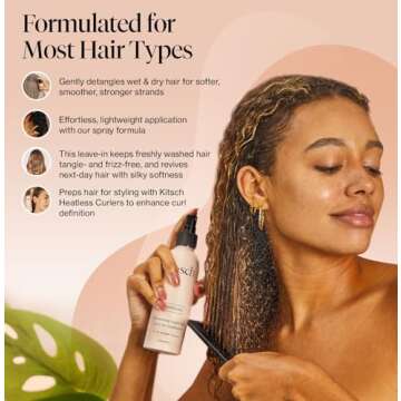 Kitsch Argan Milk Leave In Conditioner for Softness & Shine