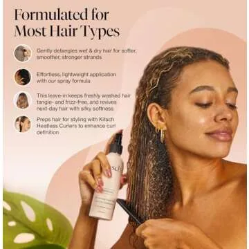 Kitsch Argan Milk Leave In Conditioner for Softness & Shine