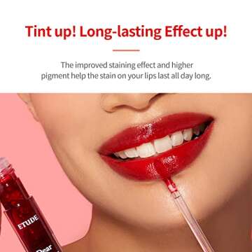 ETUDE Dear Darling Water Gel Tint (#PK003 Sweet Potato Red)(21AD) | Long-lasting Effect up with Fruity, Juicy, Moist, and Vivid coloring