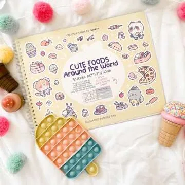 Creative Sticker Book for Kids - Cute Foods Activity Book