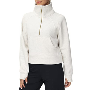 Half Zip Pullover Sweatshirt for Women by THE GYM PEOPLE