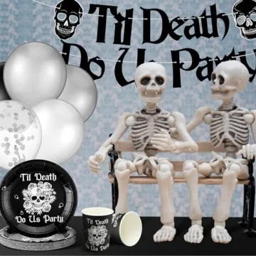 Sliner 141 Pcs Gothic Party Supplies for Weddings