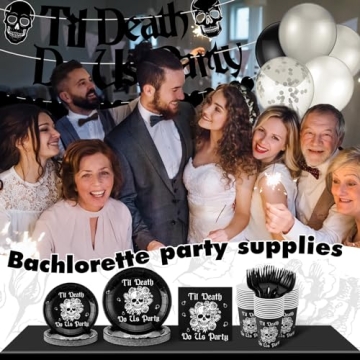 Sliner 141 Pcs Gothic Party Supplies for Weddings