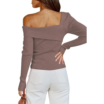 LILLUSORY Off Shoulder Pullover Sweater for Chic Style