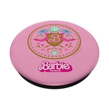 Barbie The Movie - Flamingo Crest PopSockets Standard PopGrip