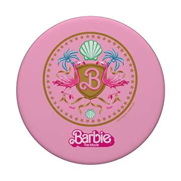Barbie The Movie - Flamingo Crest PopSockets Standard PopGrip