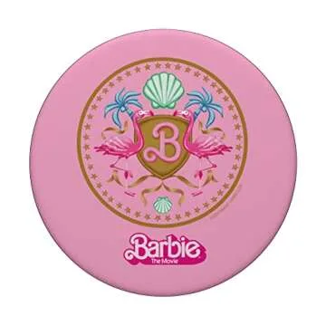 Barbie The Movie Flamingo Crest PopSockets PopGrip