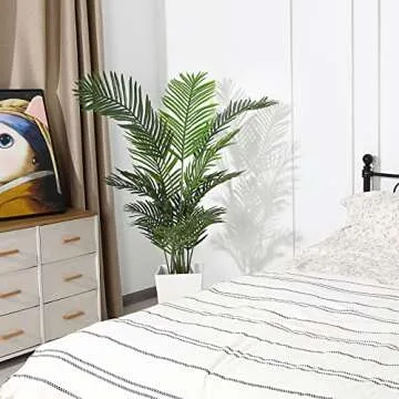 Ferrgoal 4.6Ft Artificial Areca Palm for Home Decor