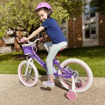 JOYSTAR 14 Inch Girls Bike for Kids Ages 3-5 with Basket