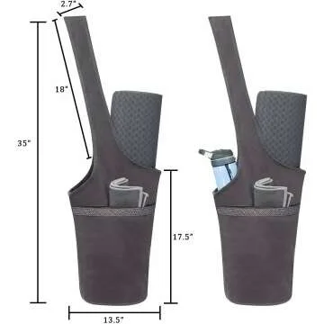 Ewedoos Yoga Mat Bag with Extra Storage