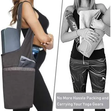 Ewedoos Yoga Mat Bag with Extra Storage