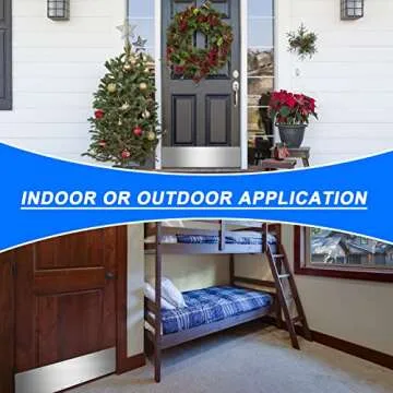 5 Sets 8 x 36 Inches Silver Door Kick Plate for Exterior Doors, Satin Aluminum Kick Plates with Screws for Wood Metal Interior/Exterior Anti Scratch Door Protection