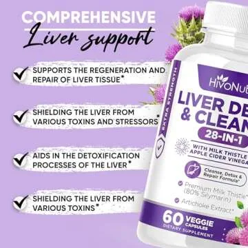 HivoNutra 28-in-1 Vegan Liver Cleanse Detox Supplement