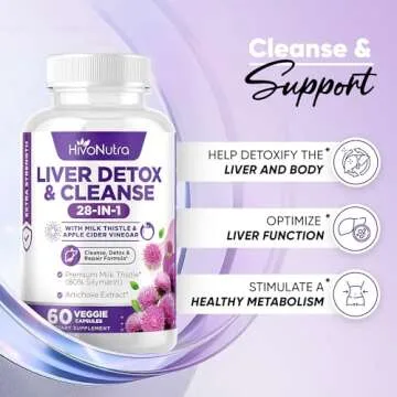 HivoNutra 28-in-1 Vegan Liver Cleanse Detox Supplement