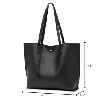Dreubea Faux Leather Tote Bag with Elegant Design
