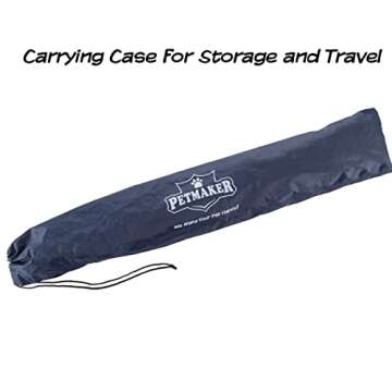 Elevated Dog Bed - 24.5x18.5-Inch Portable Pet Bed with Non-Slip Feet - Indoor/Outdoor Dog Cot or Puppy Bed for Pets up to 25lbs by PETMAKER (Blue)