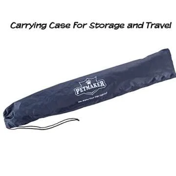 Elevated Dog Bed - 24.5x18.5-Inch Portable Pet Bed with Non-Slip Feet - Indoor/Outdoor Dog Cot or Puppy Bed for Pets up to 25lbs by PETMAKER (Blue)