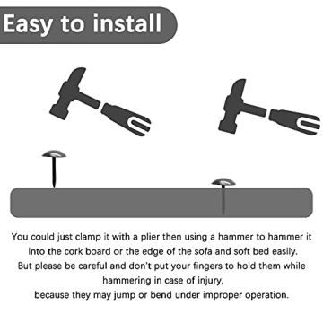 Rierdge 200 Pcs Vintage Decorative Metal Thumb Tacks