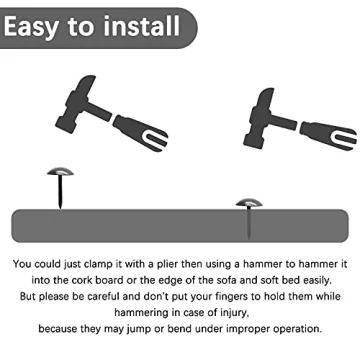 Rierdge 200 Pcs Vintage Decorative Metal Thumb Tacks