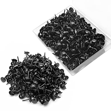 Rierdge 200 Pcs Vintage Decorative Metal Thumb Tacks