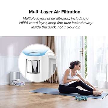 roborock S7+ Robot Vacuum and Sonic Mop Cleaner with Dust Bag for Auto-Empty Dock