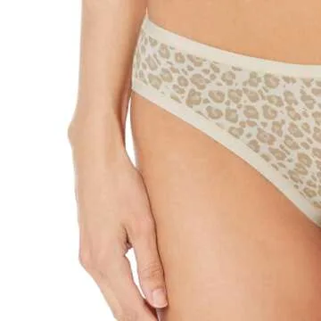 Amazon Essentials Women's Cotton Bikini Brief Underwear (Available in Plus Size), Pack of 6, Animal Print/Leopard/Multicolor/Stripe, Medium