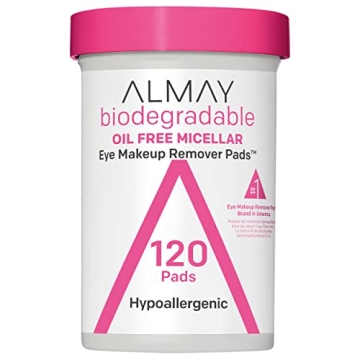 Gentle Almay Biodegradable Eye Makeup Remover Pads - 120 Count