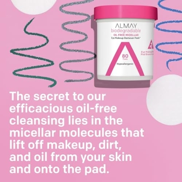 Gentle Almay Biodegradable Eye Makeup Remover Pads - 120 Count