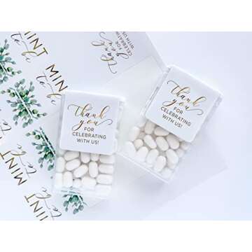 Mint to Be Mint Stickers - Mint to Be Wedding Favor Stickers - Mint Labels - Shower Favor - Set of 48 - LABEL ONLY - Greenery