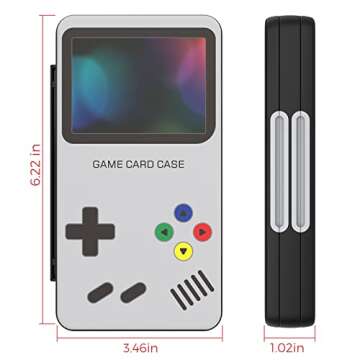 HEIYING Game Card Case for Nintendo Switch & Switch OLED,Customized Pattern Portable Travel Carry Case with 48 Game Card Slots and 24 Micro SD Cards Slots